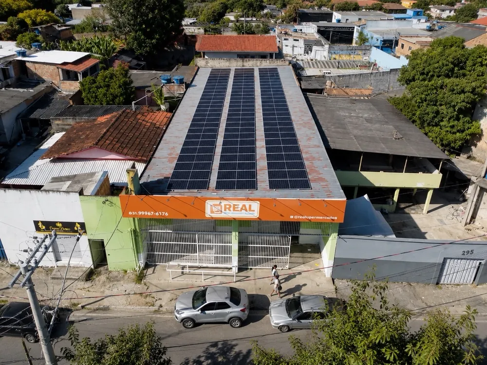 Painéis solares em empresa de Belo Horizonte, Minas Gerais